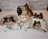 Full view of all nine items laid out