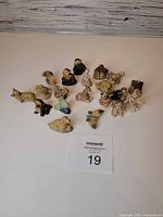 Group shot of all 18 Wade figurines