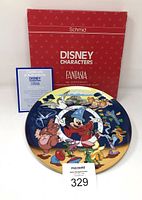 front view of plate with box and COA