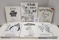 Front view showing all six Shel Silverstein hardcover books with dust jackets