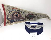 Visor and pennant together showing overall condition and graphics