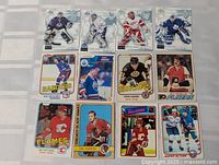 All 12 cards laid out in three rows