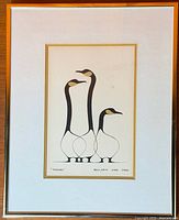 Framed lithograph full view