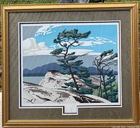 Framed AJ Casson White Pine print full view