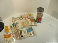 Tube, folded instruction pages displayed