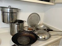 Group view of all seven cookware pieces