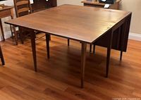 Full view showing table with leaves extended