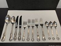 full set laid out showing all 12 pieces