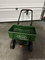 Full view of Scotts SpeedyGreen 3000 broadcast spreader