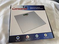 Front of unopened box showing product image and specifications