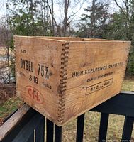 Front view displaying CIL logo, Dygel 75% Spiral 3×16 shells text and dovetail joints.