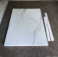 Countertop panel front view with two strips