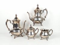 Full four-piece Leonard Silver tea and coffee set