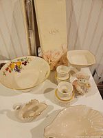 Group shot showing all Lenox porcelain items