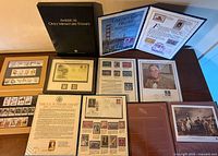 Overall lot view showing binder and multiple folios