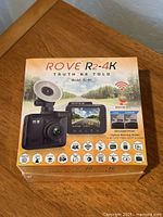 Front view of sealed Rove R2-4K dash cam box