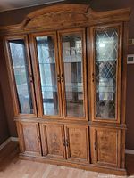 Front view of entire china cabinet fully closed