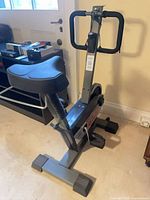 Full view of stationary exercise bike