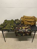 Overview of all four items on table