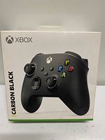 Front of retail box showing Xbox Wireless Controller Carbon Black