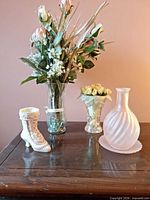 Group shot showing all decorative items on tabletop