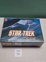 Front of sealed AMT Star Trek Vulcan Shuttle Surak model kit box