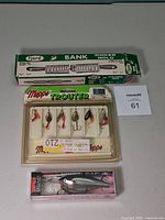All three items: Mepps lure kit, Rapala lure, Fjord sinker mold