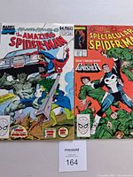 Front covers of both comics side by side