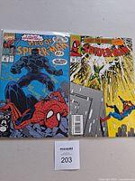 Both comic books front covers