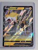 Front of Boltund V card showing artwork, HP, attacks, set number
