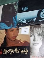 Front covers of three Sade albums and partial Marianne Faithfull album
