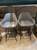 Both bar stools front view