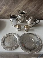 Group shot of all EP silverplate items