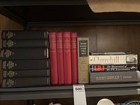 Full shelf showing all books in lot