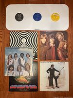 Front view of all records and sleeves