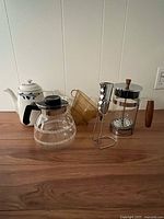 Group shot of all coffee items on tabletop