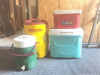 All four coolers grouped together