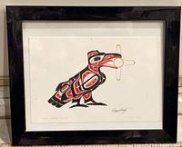 Framed print front view showing artwork and frame