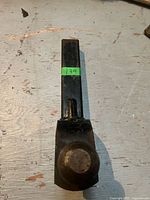 Top view of steel drawbar and ball