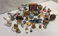 Group shot of entire mouse figurine collection