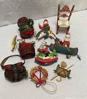 All nine ornaments laid out for overview