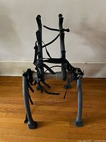 Front view of Saris Bones trunk rack standing