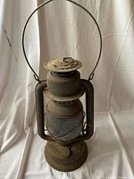 Full front view of lantern showing overall design and height