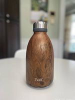 Woodgrain S'well bottle front view