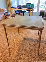 Full view of square folding table