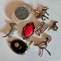 Group shot of all eight jewellery pieces