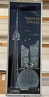 Front view showing entire framed CN Tower print