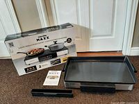 Box, cooktop with plate, manual, drip tray