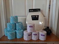 All items grouped on shelf