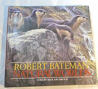 Front cover of Robert Bateman Natural Worlds hardcover book with dust jacket
